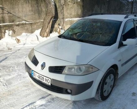 Белый Рено Меган, объемом двигателя 1.6 л и пробегом 246 тыс. км за 4500 $, фото 1 на Automoto.ua