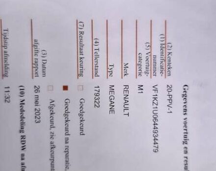 Черный Рено Меган, объемом двигателя 1.6 л и пробегом 212 тыс. км за 8500 $, фото 46 на Automoto.ua