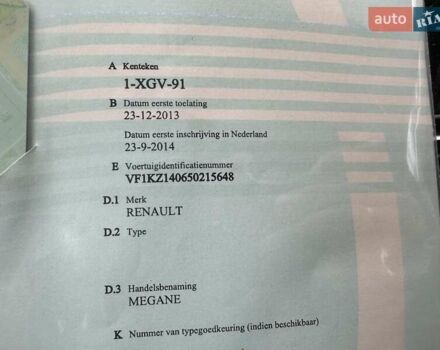 Чорний Рено Меган, об'ємом двигуна 1.5 л та пробігом 220 тис. км за 9600 $, фото 35 на Automoto.ua