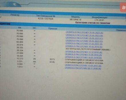 Рено Меган 2015 в Луцке на Automoto.ua Черный Рено Меган, объемом двигателя 1.5 л и пробегом 106 тыс. км за 10400 $, фото 18 на Automoto.ua