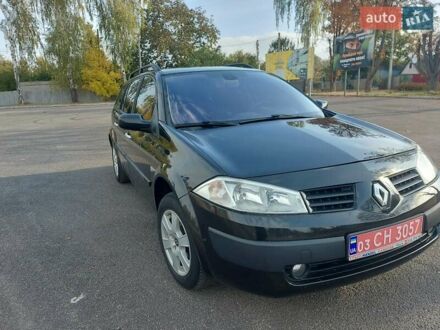 Рено Меган 2004 в Первомайском на Automoto.ua Черный Рено Меган, объемом двигателя 1.6 л и пробегом 190 тыс. км за 5400 $, фото 1 на Automoto.ua