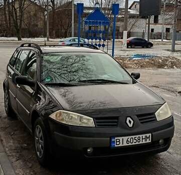 Черный Рено Меган, объемом двигателя 1.6 л и пробегом 189 тыс. км за 5100 $, фото 1 на Automoto.ua