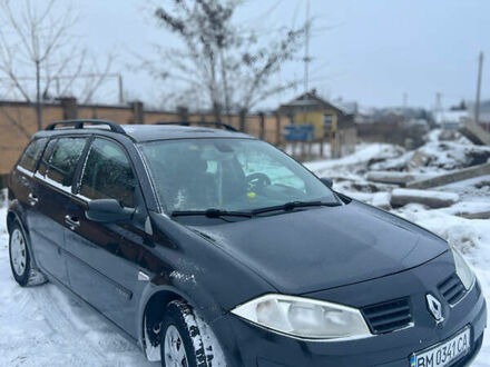 Черный Рено Меган, объемом двигателя 1.6 л и пробегом 243 тыс. км за 3599 $, фото 1 на Automoto.ua