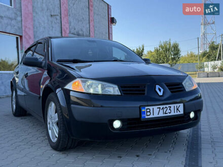 Рено Меган 2005 в Лубнах на Automoto.ua Черный Рено Меган, объемом двигателя 1.6 л и пробегом 297 тыс. км за 4950 $, фото 1 на Automoto.ua
