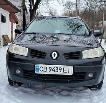Черный Рено Меган, объемом двигателя 2 л и пробегом 188 тыс. км за 6050 $, фото 1 на Automoto.ua