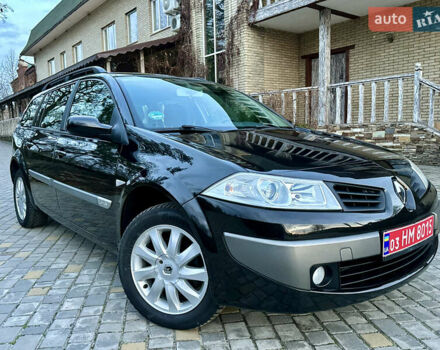 Черный Рено Меган, объемом двигателя 1.6 л и пробегом 68 тыс. км за 6899 $, фото 1 на Automoto.ua
