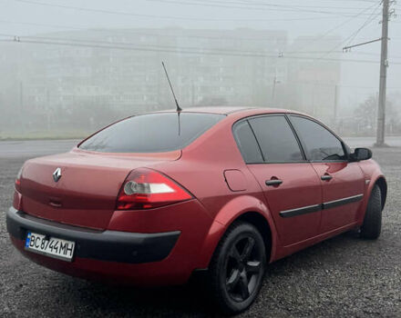 Красный Рено Меган, объемом двигателя 1.6 л и пробегом 315 тыс. км за 4250 $, фото 5 на Automoto.ua