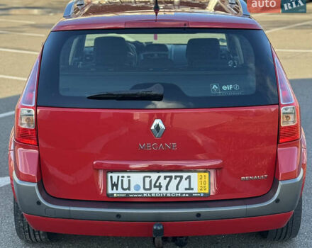 Красный Рено Меган, объемом двигателя 1.6 л и пробегом 172 тыс. км за 5750 $, фото 4 на Automoto.ua