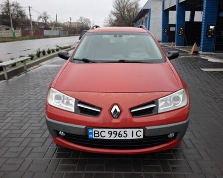 Красный Рено Меган, объемом двигателя 1.6 л и пробегом 237 тыс. км за 3850 $, фото 6 на Automoto.ua