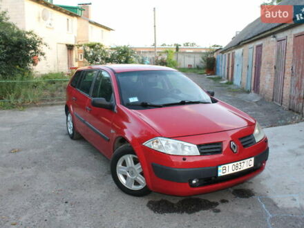 Рено Меган 2004 в Миргороде на Automoto.ua Красный Рено Меган, объемом двигателя 1.6 л и пробегом 254 тыс. км за 5200 $, фото 1 на Automoto.ua