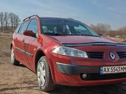 Рено Меган 2004 в Красноград на Automoto.ua Красный Рено Меган, объемом двигателя 1.6 л и пробегом 221 тыс. км за 5300 $, фото 1 на Automoto.ua