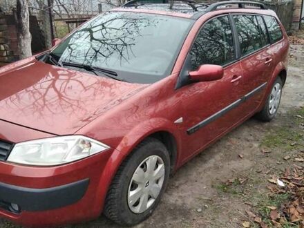 Рено Меган 2005 в Барановке на Automoto.ua Красный Рено Меган, объемом двигателя 1.6 л и пробегом 162 тыс. км за 4900 $, фото 1 на Automoto.ua