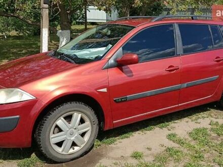 Рено Меган 2005 в Полтаве на Automoto.ua Красный Рено Меган, объемом двигателя 1.6 л и пробегом 233 тыс. км за 4700 $, фото 1 на Automoto.ua