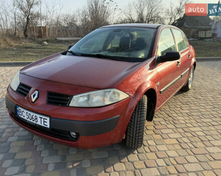 Красный Рено Меган, объемом двигателя 1.6 л и пробегом 290 тыс. км за 4300 $, фото 1 на Automoto.ua