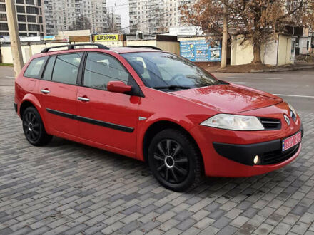 Красный Рено Меган, объемом двигателя 1.6 л и пробегом 170 тыс. км за 6200 $, фото 1 на Automoto.ua
