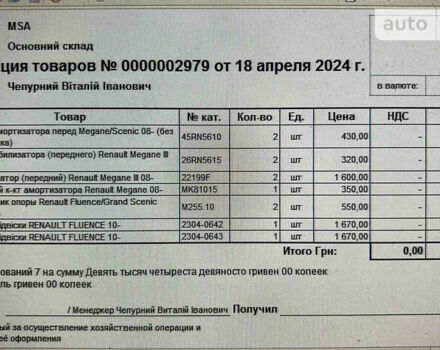 Рено Меган, об'ємом двигуна 1.46 л та пробігом 220 тис. км за 9000 $, фото 1 на Automoto.ua