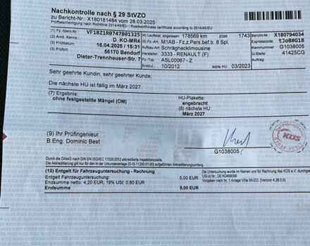 Сірий Рено Меган, об'ємом двигуна 1.6 л та пробігом 188 тис. км за 7300 $, фото 54 на Automoto.ua