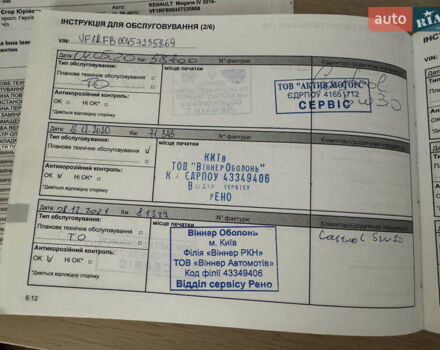 Серый Рено Меган, объемом двигателя 1.5 л и пробегом 93 тыс. км за 14250 $, фото 39 на Automoto.ua