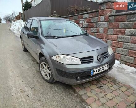 Серый Рено Меган, объемом двигателя 1.6 л и пробегом 215 тыс. км за 3400 $, фото 1 на Automoto.ua