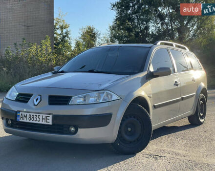 Серый Рено Меган, объемом двигателя 1.6 л и пробегом 215 тыс. км за 4400 $, фото 1 на Automoto.ua