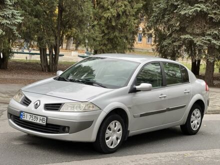 Серый Рено Меган, объемом двигателя 1.6 л и пробегом 216 тыс. км за 2999 $, фото 1 на Automoto.ua