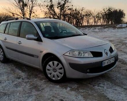 Серый Рено Меган, объемом двигателя 1.6 л и пробегом 200 тыс. км за 5500 $, фото 1 на Automoto.ua