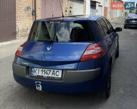 Синий Рено Меган, объемом двигателя 1.6 л и пробегом 212 тыс. км за 5077 $, фото 3 на Automoto.ua
