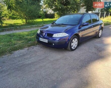 Синий Рено Меган, объемом двигателя 1.6 л и пробегом 200 тыс. км за 4200 $, фото 3 на Automoto.ua