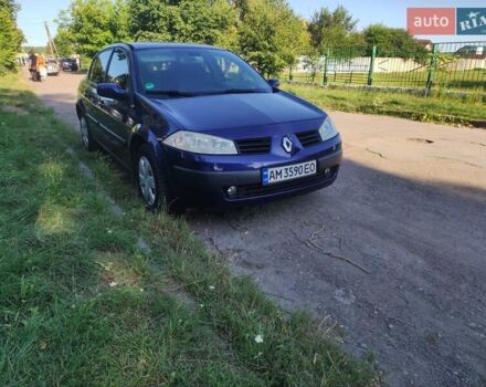Синий Рено Меган, объемом двигателя 1.6 л и пробегом 200 тыс. км за 4200 $, фото 1 на Automoto.ua