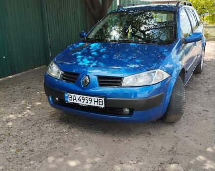 Синий Рено Меган, объемом двигателя 1.5 л и пробегом 201 тыс. км за 5700 $, фото 2 на Automoto.ua