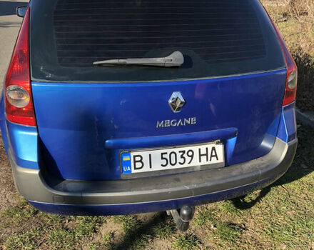 Синий Рено Меган, объемом двигателя 1.6 л и пробегом 204 тыс. км за 5900 $, фото 2 на Automoto.ua