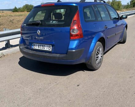 Синий Рено Меган, объемом двигателя 1.6 л и пробегом 274 тыс. км за 4500 $, фото 2 на Automoto.ua