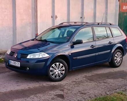 Синий Рено Меган, объемом двигателя 1.6 л и пробегом 205 тыс. км за 3650 $, фото 6 на Automoto.ua