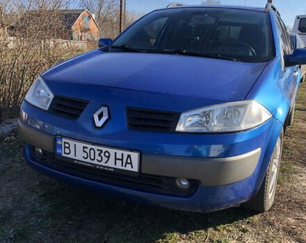 Синий Рено Меган, объемом двигателя 1.6 л и пробегом 204 тыс. км за 5900 $, фото 1 на Automoto.ua
