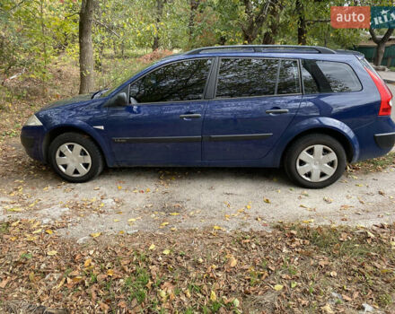 Синий Рено Меган, объемом двигателя 1.6 л и пробегом 198 тыс. км за 5500 $, фото 2 на Automoto.ua