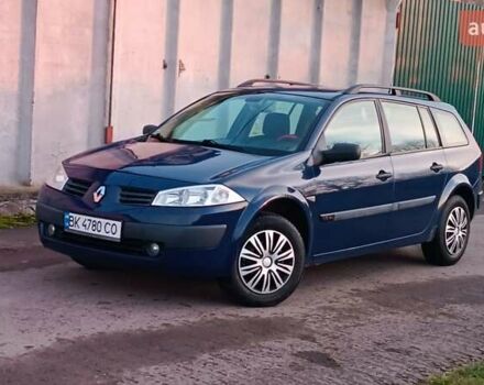 Синий Рено Меган, объемом двигателя 1.6 л и пробегом 205 тыс. км за 3650 $, фото 2 на Automoto.ua