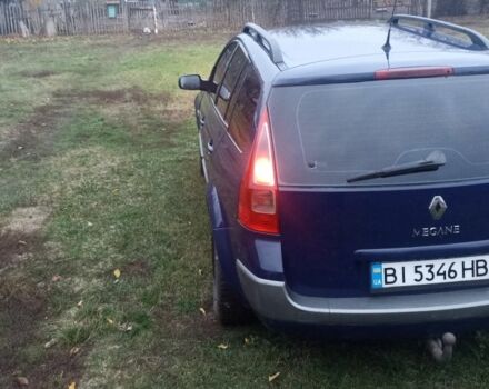 Синий Рено Меган, объемом двигателя 1.9 л и пробегом 445 тыс. км за 4650 $, фото 2 на Automoto.ua