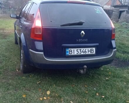 Синий Рено Меган, объемом двигателя 1.9 л и пробегом 445 тыс. км за 4650 $, фото 4 на Automoto.ua