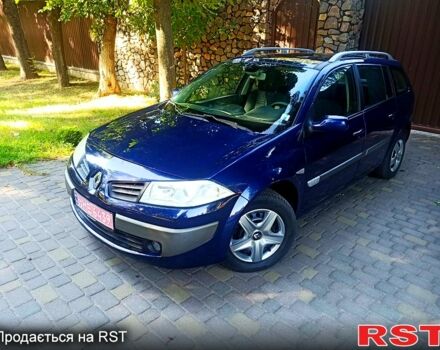 Синий Рено Меган, объемом двигателя 1.6 л и пробегом 212 тыс. км за 5600 $, фото 2 на Automoto.ua