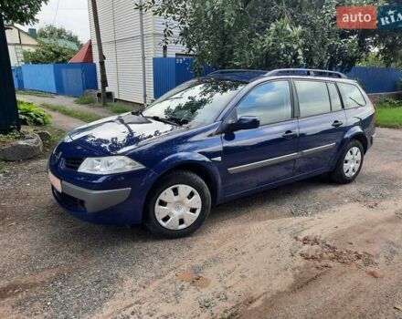 Синий Рено Меган, объемом двигателя 1.6 л и пробегом 217 тыс. км за 5300 $, фото 2 на Automoto.ua