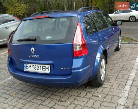 Рено Меган 2007 в Сумах на Automoto.ua Синий Рено Меган, объемом двигателя 1.6 л и пробегом 194 тыс. км за 5700 $, фото 3 на Automoto.ua
