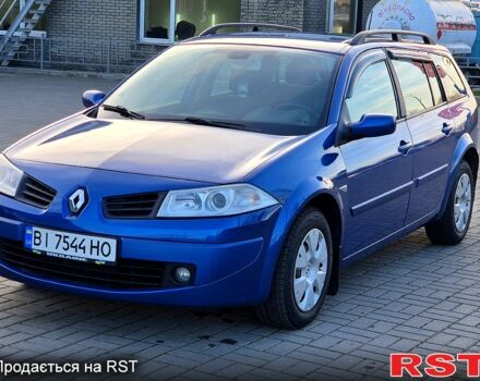 Синий Рено Меган, объемом двигателя 1.6 л и пробегом 205 тыс. км за 5200 $, фото 2 на Automoto.ua