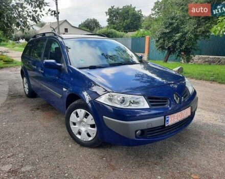 Синий Рено Меган, объемом двигателя 1.6 л и пробегом 217 тыс. км за 5300 $, фото 3 на Automoto.ua