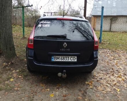Синий Рено Меган, объемом двигателя 1.5 л и пробегом 390 тыс. км за 4800 $, фото 4 на Automoto.ua