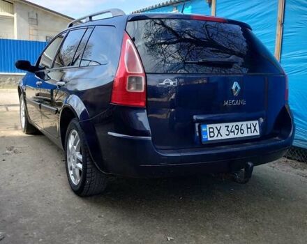 Синий Рено Меган, объемом двигателя 1.6 л и пробегом 240 тыс. км за 5200 $, фото 2 на Automoto.ua