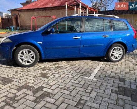 Синий Рено Меган, объемом двигателя 1.6 л и пробегом 206 тыс. км за 6200 $, фото 2 на Automoto.ua