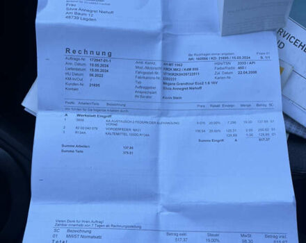 Синий Рено Меган, объемом двигателя 1.6 л и пробегом 202 тыс. км за 5999 $, фото 30 на Automoto.ua