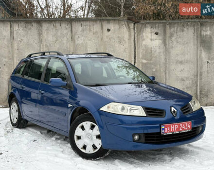 Синий Рено Меган, объемом двигателя 1.6 л и пробегом 215 тыс. км за 5400 $, фото 4 на Automoto.ua