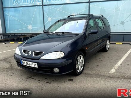 Синий Рено Меган, объемом двигателя 1.6 л и пробегом 310 тыс. км за 3100 $, фото 1 на Automoto.ua