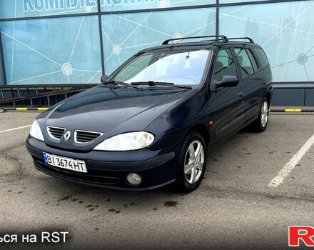 Синий Рено Меган, объемом двигателя 1.6 л и пробегом 310 тыс. км за 3100 $, фото 1 на Automoto.ua